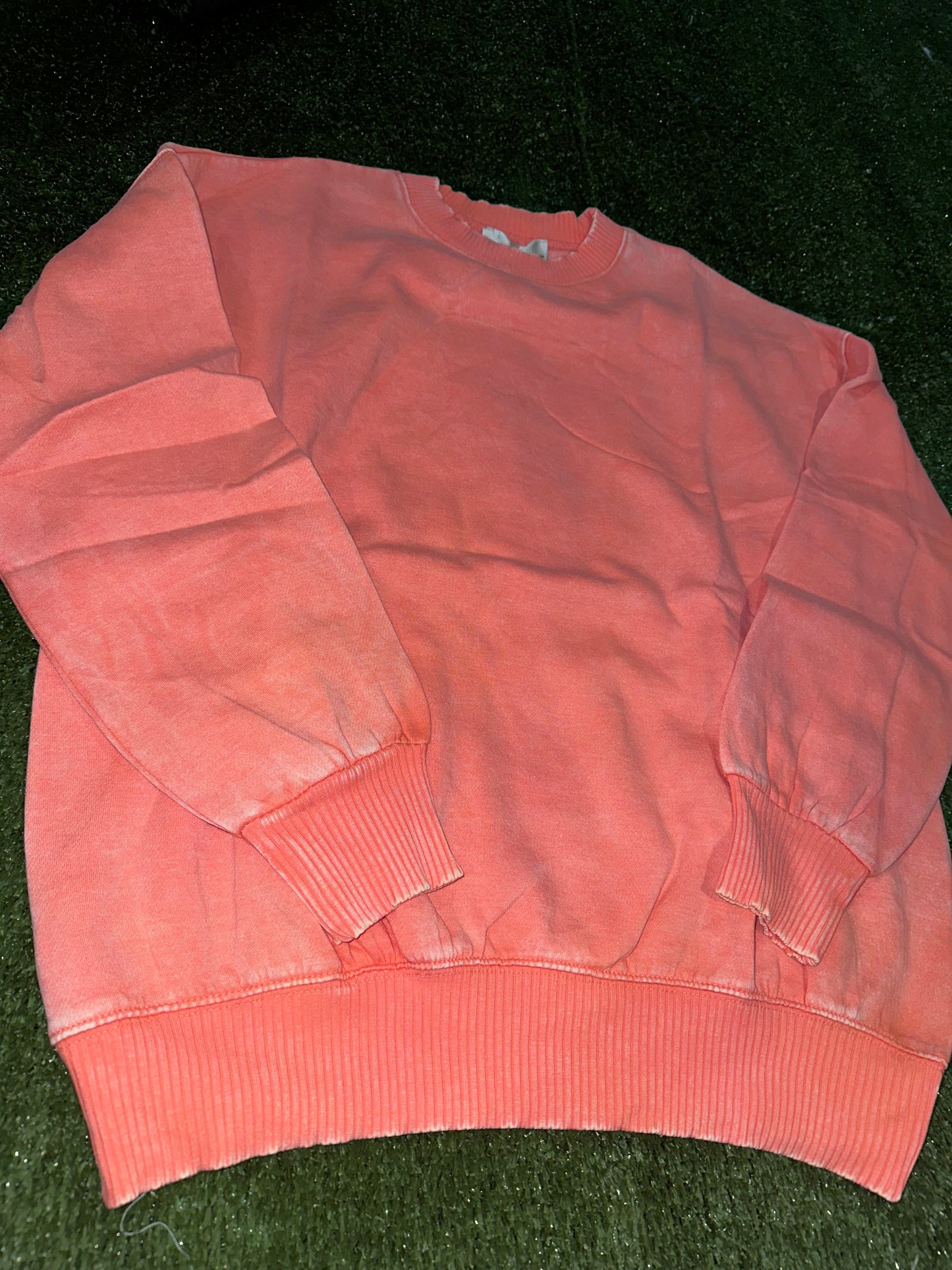 Coral Zenana Oversized Sweatshirt