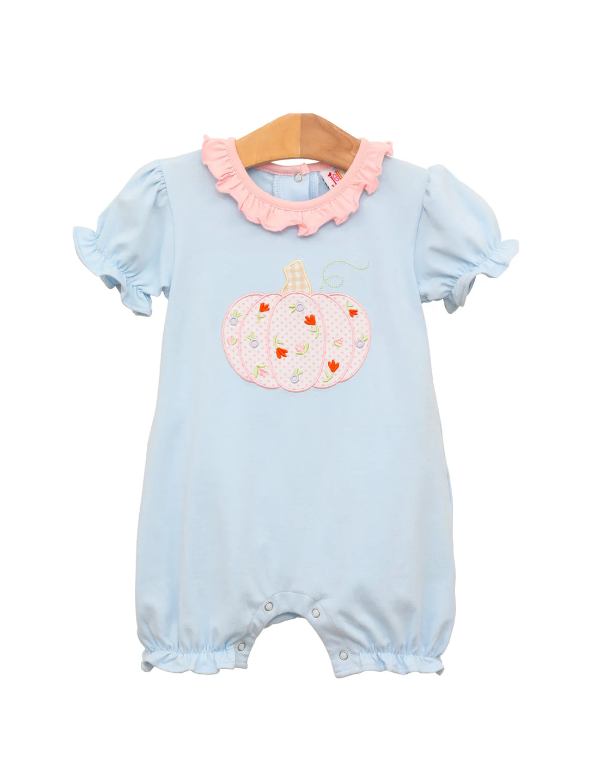 Sibling Girls Pumpkin Romper