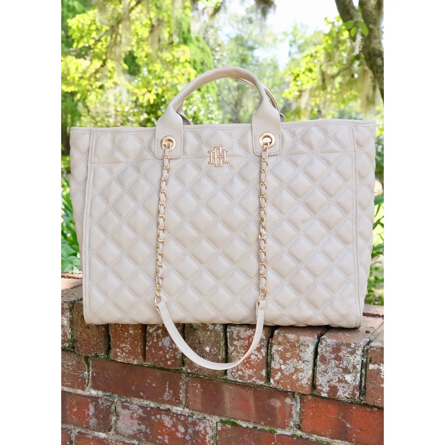 Melissa Tote Bag Nude Quilted Dq