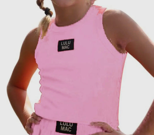 Light Pink Youth LULU MAC Tank