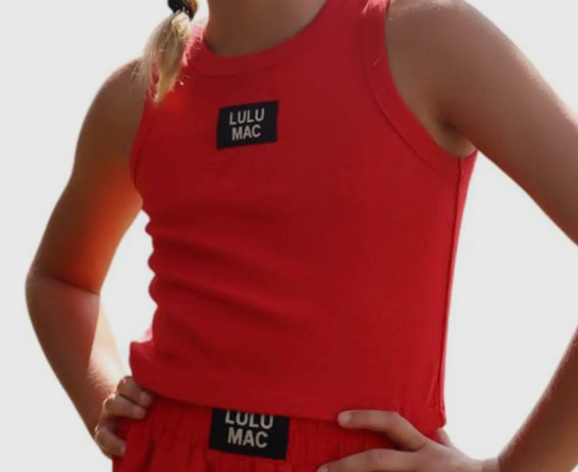 Red LULU MAC Tank