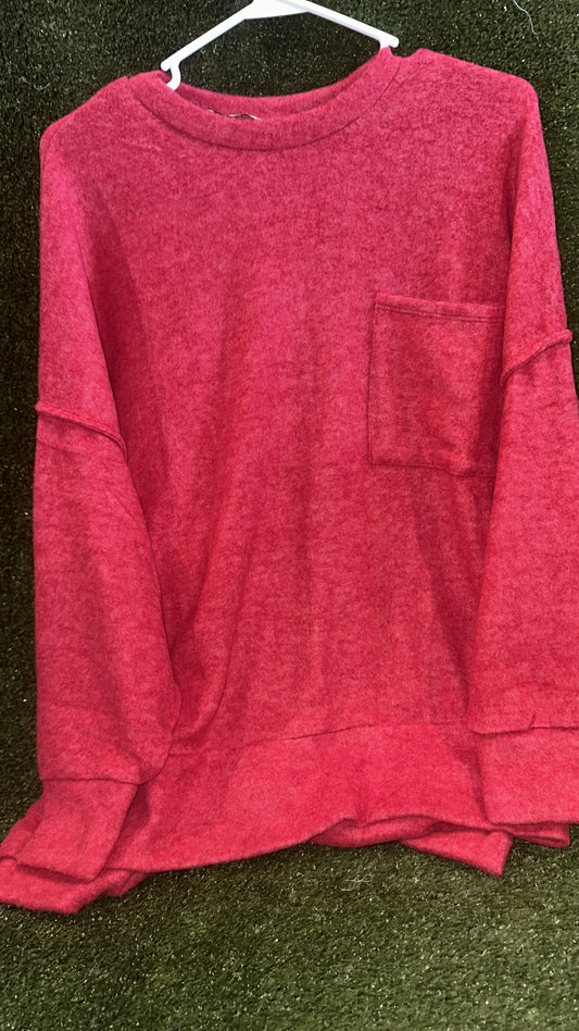 Zenana Red Sweater