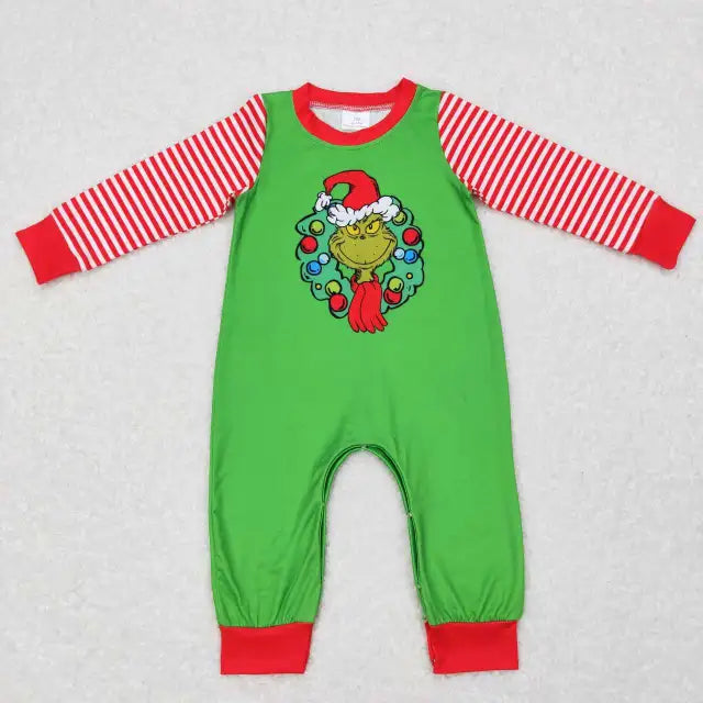 Boys Grinch Long Sleeve Jumpsuit