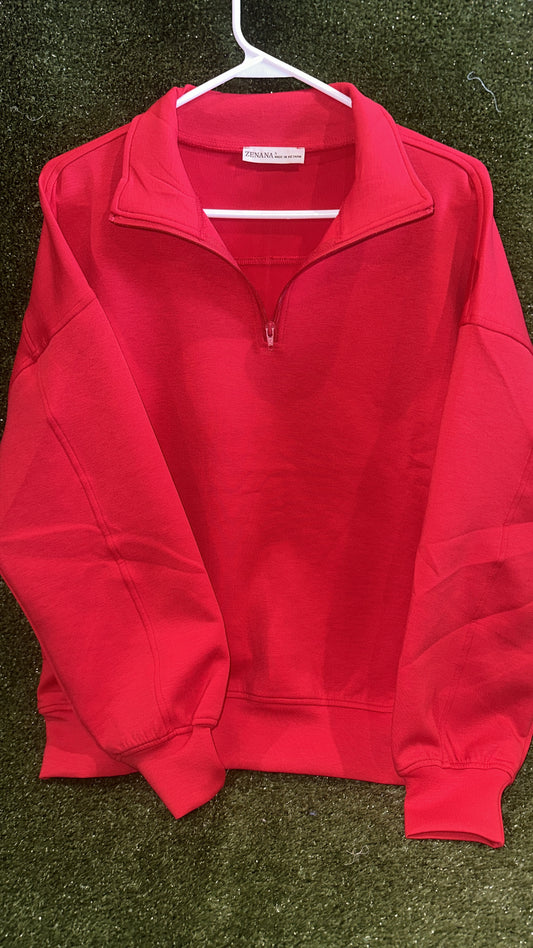 Zenana Ruby Scuba Pullover