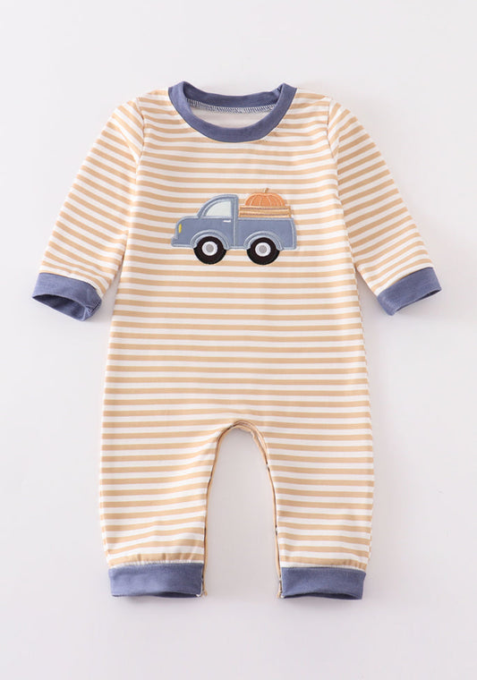 Boys Striped Applique