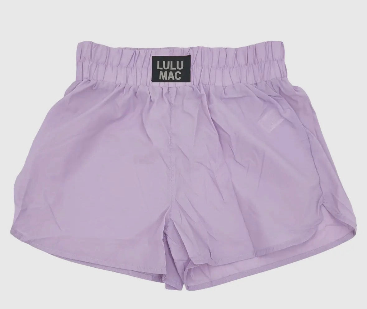 Purple LULU MAC Shorts