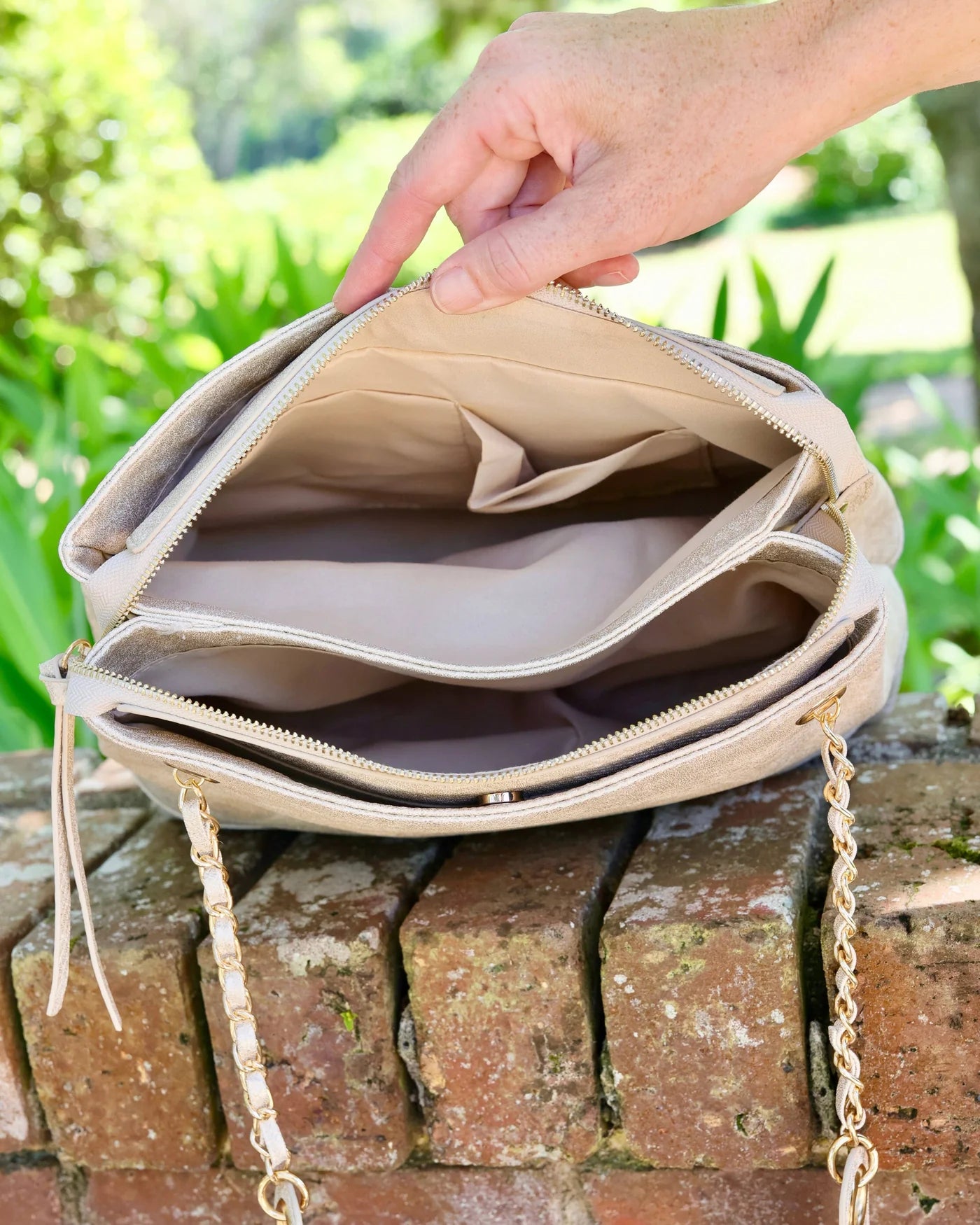 Tan Caroline Hill Teegan Purse