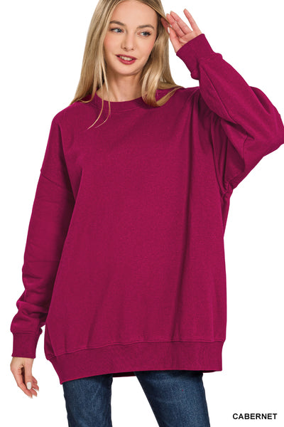 Zenana Oversized Tunic Sweatshirt