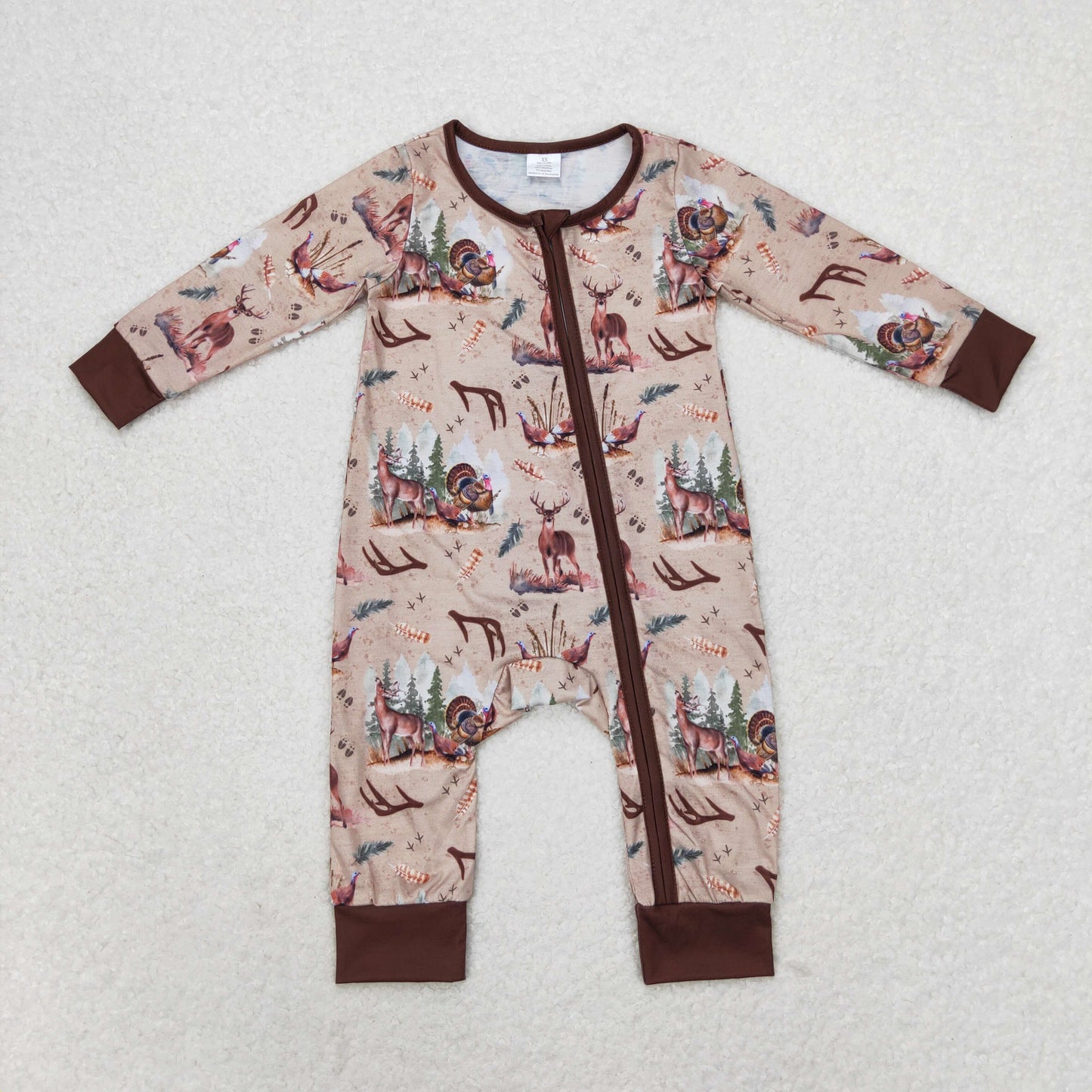 Boys Turkey/Deer Bamboo Sleeper