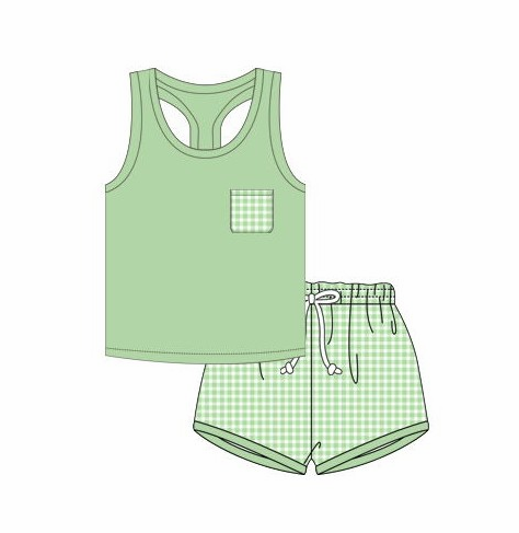 Girls Green Summer Set