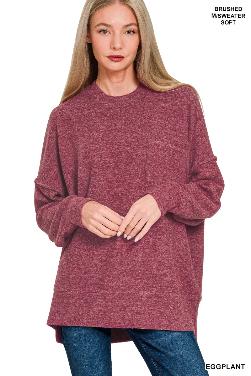 Zenana Eggplant/Burgandy Sweater