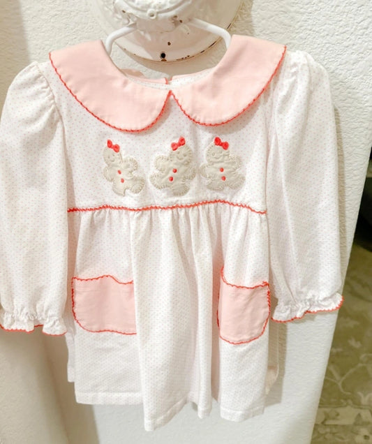 Gingerbread Embroidered Dress